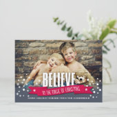 信じChristmas Photo Card魔法 シーズンカード (スタンド正面)