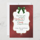 信じChristmas Photo Card魔法 シーズンカード (裏面)