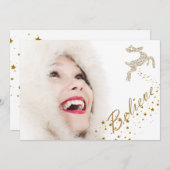 信じChristmas Photo Card シーズンカード (正面/裏面)