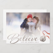 信じChristmas Photo Card シーズンカード (正面/裏面)