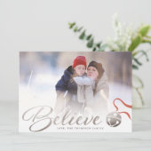 信じChristmas Photo Card シーズンカード (スタンド正面)