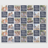 信じChristmas Photo Collageの魔法 ラッピングペーパー (フラット)