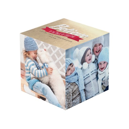 信じChristmas Photo Cubeの魔法 フォトキューブ (正面アングル)