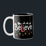 信じChristmas Santa Clausトナカイ ツートーンマグカップ<br><div class="desc">信じChristmas Santa Claus Reindeer Candy Capeクリスマス</div>