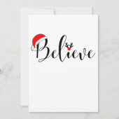 信じChristmas Shirtクリスマスグラフィック 招待状 (正面)