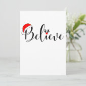 信じChristmas Shirtクリスマスグラフィック 招待状 (スタンド正面)