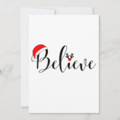 信じChristmas Shirtクリスマスグラフィック 招待状 (裏面)