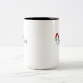 信じChristmas Shirtクリスマスグラフィック – Christmas V ツートーンマグカップ (中央)