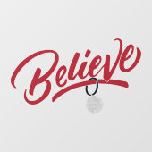 信じChristmas Silver Bell ©GraphicLoveShop ウィンドウサイン (シート)