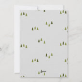 信じChristmas Snow Framed Holiday Photo シーズンカード (裏面)