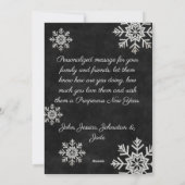 信じChristmas Snowflakesの魔法で写真 シーズンカード (裏面)