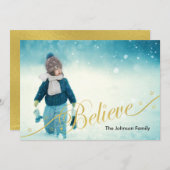 信じHoliday Photo Card シーズンカード (正面/裏面)