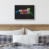 信じHome Studio Office Black キャンバスプリント (インサイチュ (寝室))