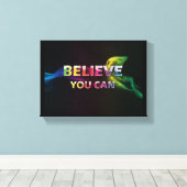 信じHome Studio Office Black キャンバスプリント (インサイチュ (ウッドフロア))