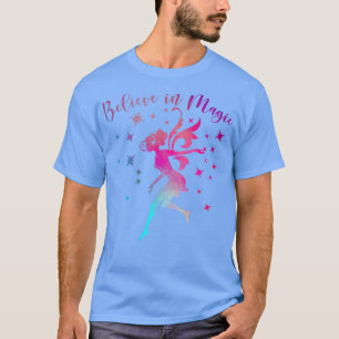 信じIN魔法メ前向きッセージ引用文妖精の愛 Tシャツ