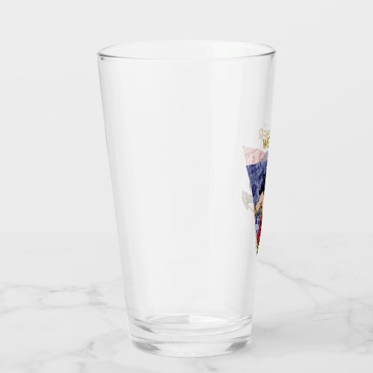 "信じin" 女疑問に思の疑問に思Lasso漫画 タンブラーグラス (右)