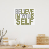信じIN YOURSELFカスタムポスター ポスター (キッチン)