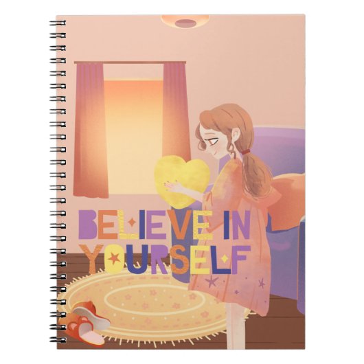 信じIn Yourself Notebook - Cute Pastel ノートブック (正面)