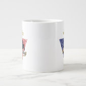 信じLasso Logo  In Wamon Lasso 疑問に思漫画 ジャンボコーヒーマグカップ (正面)