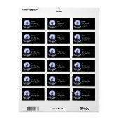 信じMermaid Black Purple Labels 2 ラベル (フルシート)