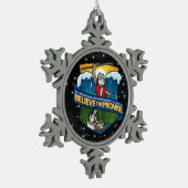 信じPromise Snowflake Framedオーナメント スノーフレークピューターオーナメント (左)