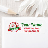 信じSanta Personalize差出人住所ラベル ラベル (インサイチュ)