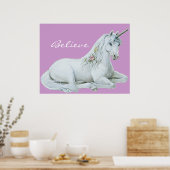 信じUnicornポスター ポスター (キッチン)