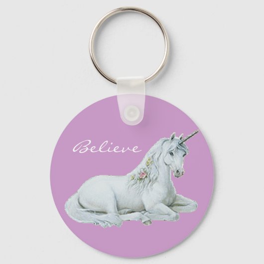信じUnicorn Keychain キーホルダー (正面)