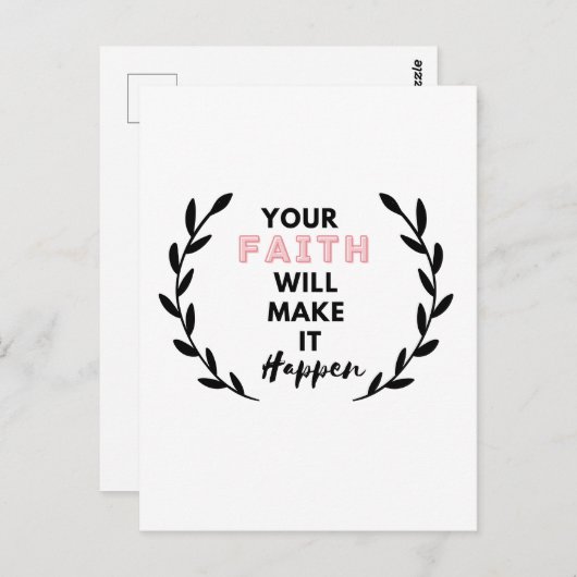 信ずるに足る ポストカード (正面/裏面)