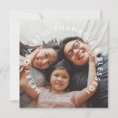 信はっきりした教メリー感謝と感謝賛美& シーズンカード (正面)