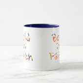 信はっきりした頼して マグカップ (中央)