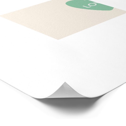 信やる気を起こさせる念願い愛ハートポスター ポスター (角)