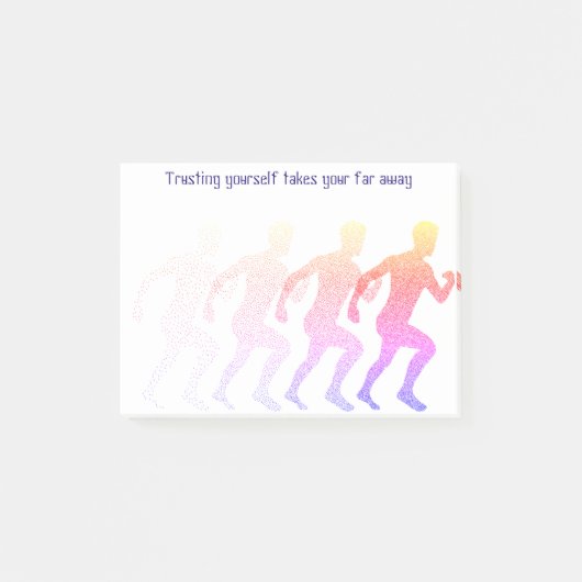 信やる気を起こさせる託引用文 ポストイット (正面)