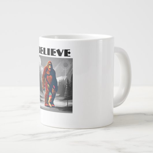 信カラフル信者のユーモアのある大足引用文 ジャンボコーヒーマグカップ (正面右)