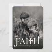 信クラシック教はっきりしたクリスマスの写真カード シーズンカード (正面)