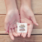 信パーソナライズされた念レトロ先生評価 キーホルダー