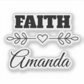 信パーソナライズされた教ハート シール (正面)