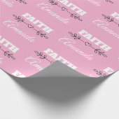 信パーソナライズされた教ハート ラッピングペーパー (角)