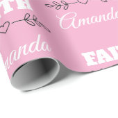 信パーソナライズされた教ハート ラッピングペーパー (ロールコーナー)