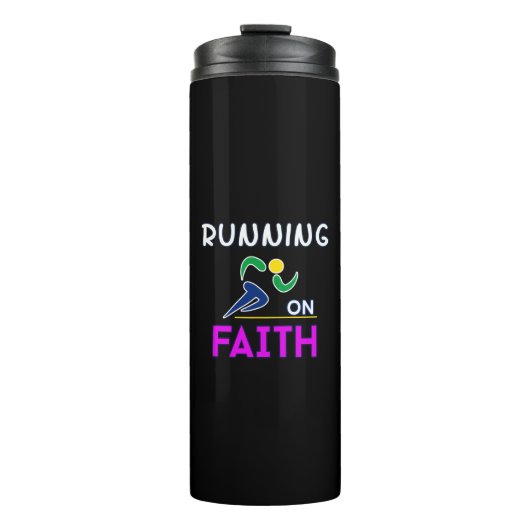 信ランニング教クリスチャンのランナー タンブラー (正面)