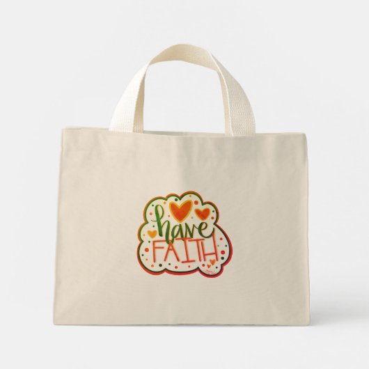 信仰かわいらしのインスピレーションをトートバッグ ミニトートバッグ (裏面)