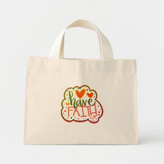 信仰かわいらしのインスピレーションをトートバッグ ミニトートバッグ (正面)