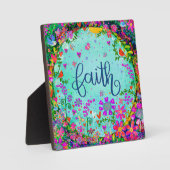 信仰かわいらしフローラ鳥キュイお洒落イーゼル フォトプラーク (正面)