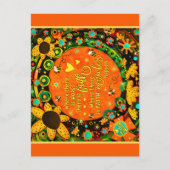 信仰かわいらしフローラ(昆虫)マルハナバチイレリン ポストカード (正面)