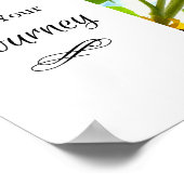 信仰があなたの旅をリードひまわりプリント ポスター (角)