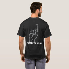 信仰が上を指し示す – 衣服に値 Tシャツ