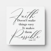 信仰が可能性をもたらす フォトプラーク (正面)