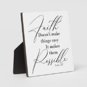 信仰が可能性をもたらす フォトプラーク (正面)