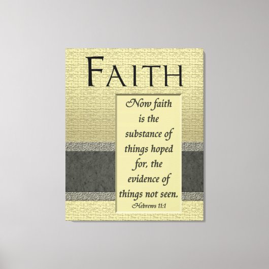 信仰が実体キャンバスプリント キャンバスプリント (正面)