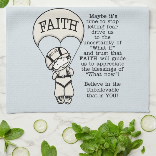 信仰が導く キッチンタオル (折り畳み)